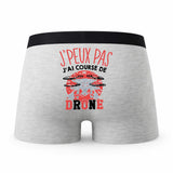 Caleçon Course De Drone - Humour Boxer Gris Idée Cadeau Passion