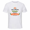 Maillot de Sport Homme Meilleur Samuel Super Pouvoir Cadeau Anniversaire Noël Fête des Pères T-Shirt Respirant Polyester