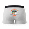 Caleçon Beau-Papa Prof - Humour Boxer Gris Idée Cadeau Fête des Pères