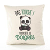 Housse de Coussin Premium Dolores Pas Touche Panda - Coton Canvas Fairtrade Beige Idée Cadeau Décoration Canapé 40x40