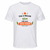 Maillot de Sport Homme Meilleur Reda Super Pouvoir Cadeau Anniversaire Noël Fête des Pères T-Shirt Respirant Polyester