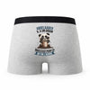 Caleçon Abdelkader Panda Grain - Humour Boxer Gris Idée Cadeau