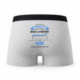 Caleçon Belles-Meres Kine - Humour Boxer Gris Idée Cadeau Fête des Pères