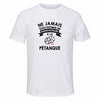 Maillot de Sport Homme Petanque Quinquagenaire - T-Shirt Respirant Polyester Manches Courtes - Cadeau Sportif Anniversaire Noël Fête des Pères