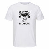 Maillot de Sport Homme Petanque Quinquagenaire - T-Shirt Respirant Polyester Manches Courtes - Cadeau Sportif Anniversaire Noël Fête des Pères
