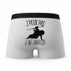 Caleçon Javelot - Humour Boxer Gris Idée Cadeau Passion