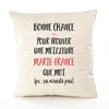 Housse de Coussin Premium Marie-France ça n'existe Pas - Coton Canvas Fairtrade Beige Idée Cadeau Décoration Canapé