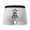 Caleçon Eloi Panda Grain - Humour Boxer Gris Idée Cadeau
