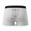 Caleçon Avocat - Humour Boxer Gris Idée Cadeau Passion