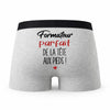 Caleçon Formateur Parfait de la Tête aux Pieds - Humour Boxer Gris Cadeau