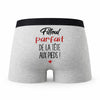 Caleçon Filleul Parfait de la Tête aux Pieds - Humour Boxer Gris Cadeau