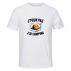 Maillot de Sport Homme Camping J'peux Pas - T-Shirt Respirant Polyester Manches Courtes - Cadeau Sportif Anniversaire Noël Fête des Pères