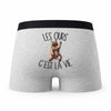 Caleçon Ours - Humour Boxer Gris Passion Idée Cadeau