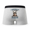 Caleçon Le Moniteur De Ski Panda Grain - Humour Boxer Gris Idée Cadeau