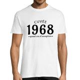 Cuvée 1968 Grand cru d'exception | T-Shirt Anniversaire Homme année de Naissance