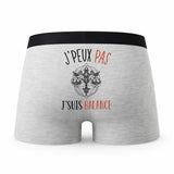 Caleçon Signe Balance - Humour Boxer Gris Idée Cadeau Passion