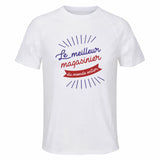 Maillot de Sport Homme Magasinier Meilleur Monde - T-Shirt Respirant Polyester Manches Courtes - Cadeau Sportif Anniversaire Noël Fête des Pères