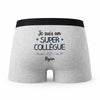 Caleçon Ilyan Un Super Collègue - Humour Boxer Gris Idée Cadeau