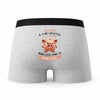 Caleçon Jean-Marie Caractère de Cochon - Humour Boxer Gris Idée Cadeau