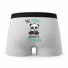 Caleçon Chiara Pas Touche Panda - Humour Boxer Gris Idée Cadeau