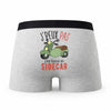 Caleçon Sidecar - Humour Boxer Gris Idée Cadeau Passion
