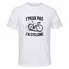 Maillot de Sport Homme Cyclisme J'peux Pas - T-Shirt Respirant Polyester Manches Courtes - Cadeau Sportif Anniversaire Noël Fête des Pères