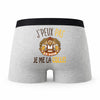 Caleçon Cuite Biere Alcool - Humour Boxer Gris Idée Cadeau Passion