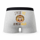 Caleçon Cuite Biere Alcool - Humour Boxer Gris Idée Cadeau Passion