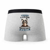 Caleçon Fernando Panda Grain - Humour Boxer Gris Idée Cadeau