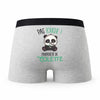 Caleçon Colette Pas Touche Panda - Humour Boxer Gris Idée Cadeau