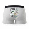Caleçon Jardin - Humour Boxer Gris Idée Cadeau Passion