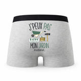 Caleçon Jardin - Humour Boxer Gris Idée Cadeau Passion