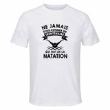 Maillot de Sport Homme Natation Trentenaire - T-Shirt Respirant Polyester Manches Courtes - Cadeau Sportif Anniversaire Noël Fête des Pères