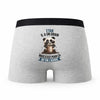 Caleçon Etan Panda Grain - Humour Boxer Gris Idée Cadeau