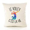 Housse de Coussin Premium Volley - Coton Canvas Fairtrade Beige Idée Cadeau Décoration Canapé