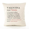 Housse de Coussin Premium Valentina Définition - Coton Canvas Fairtrade Beige Idée Cadeau Décoration Canapé