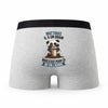 Caleçon Matthias Panda Grain - Humour Boxer Gris Idée Cadeau