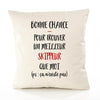 Housse de Coussin Premium Skippeur ça n'existe Pas Homme - Coton Canvas Fairtrade Beige Idée Cadeau Décoration Canapé