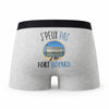 Caleçon Fort Boyard - Humour Boxer Gris Idée Cadeau Passion