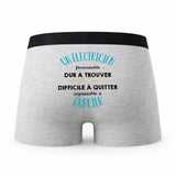 Caleçon Un Electricien Formidable - Humour Boxer Gris Idée Cadeau