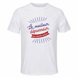 Maillot de Sport Homme Depanneur Meilleur Monde - T-Shirt Respirant Polyester Manches Courtes - Cadeau Sportif Anniversaire Noël Fête des Pères