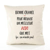 Housse de Coussin Premium Aldo ça n'existe Pas Homme - Coton Canvas Fairtrade Beige Idée Cadeau Décoration Canapé