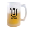 Verre à Bière Ulysse Lettre Sport | Chope de Bière Pinte | Idée Cadeau Prénom Style Basket Université Anniversaire Papa Collègue Départ Retraite Noël