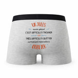 Caleçon Un Jules Aussi Génial - Humour Boxer Gris Idée Cadeau