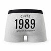 Caleçon Millésime 1989 - Humour Boxer Gris Idée Cadeau Anniversaire