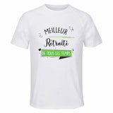 Maillot de Sport Homme Meilleur Retraite De Tous Les Temps - T-Shirt Respirant Polyester Manches Courtes - Cadeau Sportif Anniversaire Noël Fête des Pères