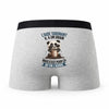 Caleçon Laide Soignant Panda Grain - Humour Boxer Gris Idée Cadeau
