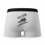 Caleçon Non A L Alcool - Humour Boxer Gris Idée Cadeau