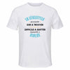 Maillot de Sport Homme pour Un Developpeur Formidable Blanc - T-Shirt Respirant Polyester Manches Courtes - Cadeau Sportif Anniversaire Noël Fête des Pères