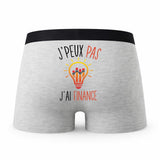 Caleçon Finance - Humour Boxer Gris Idée Cadeau Passion